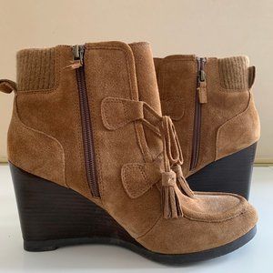 Franco Sarto Westerly Wedge Booties - Size 10